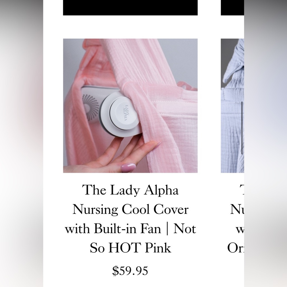 The Lady Alpha
Nursing Cool Cover with Built-in Fan Not So HOT Pink